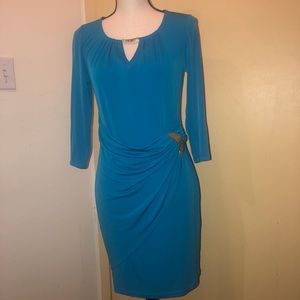 Thalía Aqua blue party/formal dress
